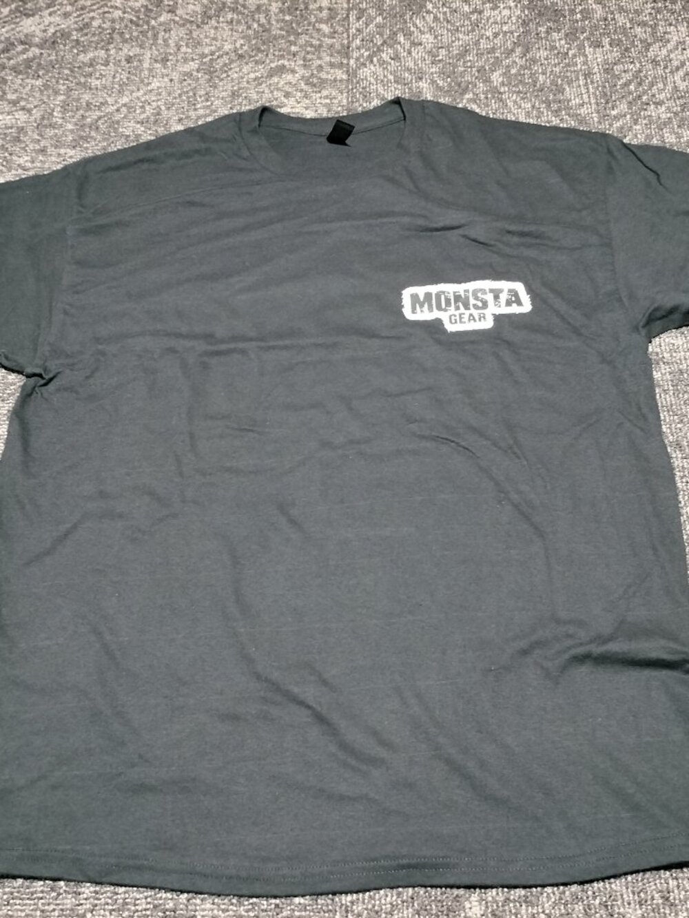 Monsta Gear T-shirt Size XL men's Black with White logo Brand new